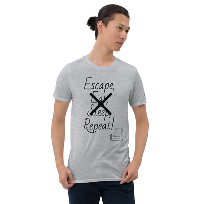 Escape, Repeat - Kurzärmeliges Unisex-T-Shirt